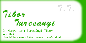 tibor turcsanyi business card